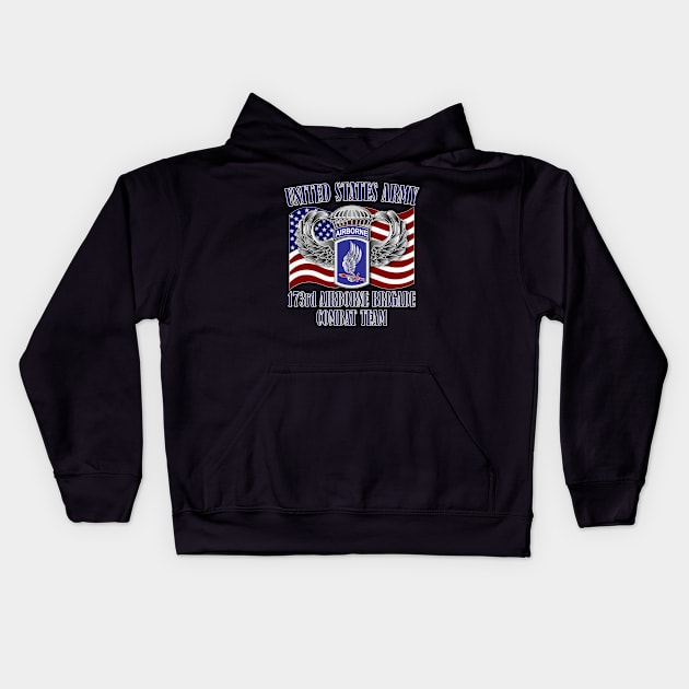 173rd Airborne Brigade Combat Team Kids Hoodie by Relaxed Lifestyle Products